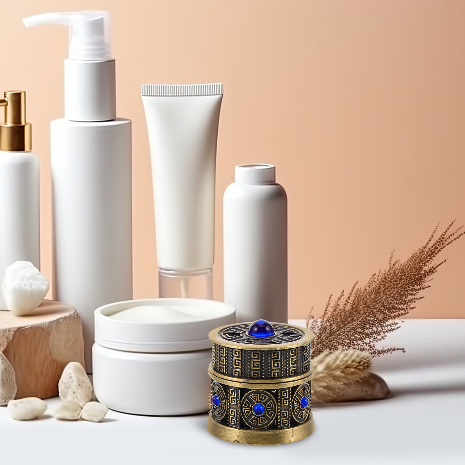 Luxury Skincare Travel Size - Wytrzymały, wielokrotnego użytku słoiczek na krem